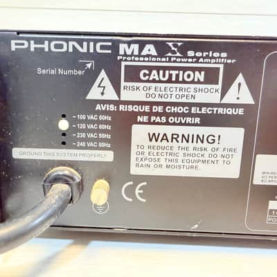 Phonic MAX 1500 Professional Stereo Power Amplifier 2009 image 12