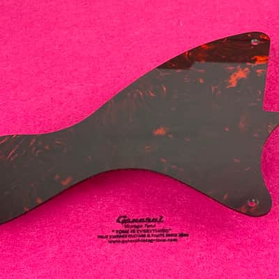 General Vintage Tone 1954 / 1961 True Vintage For Les Paul ®️ Junior ®️ Nitrate Celluloid brown pickguard NOS Single Cut image 3