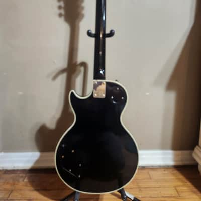 Electra 2242 Les Paul Custom Copy Pre Lawsuit Early 70's Tuxedo Black MIJ with Sperzel Tuners image 5