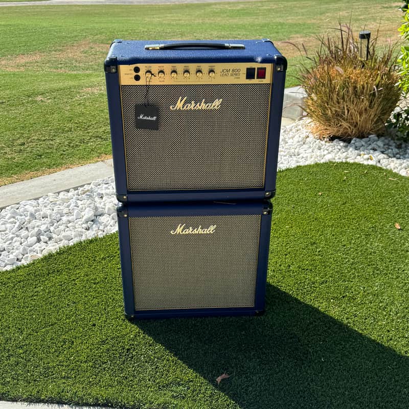 Marshall Studio Classic SC20C "JCM 800 Lead Series" 20-Watt 1x10" Guitar Combo 2020 W/ Matching 1x12 SC112 EXT Cabinet - - Present - Navy Blue Levant image 1