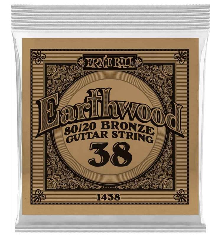 Ernie Ball P01438 .038 Earthwood 80/20 Bronze Acoustic Guitar String image 1