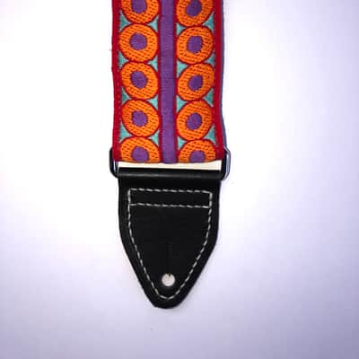 Tremolo Leather Co.  Orange Spaghettios Strap image 1