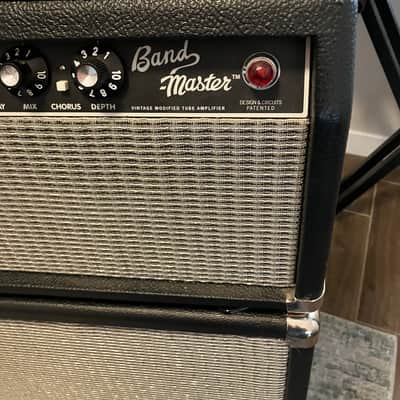 Fender Band-Master VM Vintage Modified 2-Channel 40-Watt Guitar Amp Head w/ 2-12 Celestion Tall Cabinet 2009 - 2012 image 6