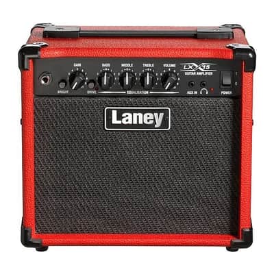 Laney 15 Watt Electric Guitar Combo Amplifier w/ 2 x 5" Woofers - Red - LX15-RED image 5