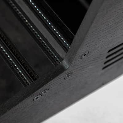 2 Many Synths - 10U 74HP Eurorack case in BLACK 2025 - Black coloured linseed oil image 3