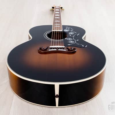1992 Gibson J-200 Jumbo Acoustic Guitar Vintage Sunburst, Near-Mint w/ Case image 12