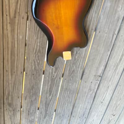 Squier Bass Vi loaded Body project parts caster - Sunburst electric guitar image 9