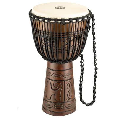 Meinl Percussion Djembe with Mahogany Wood - 13" Extra Large, Rope Tuned Goat Skin Head (HDJ17-XL) image 1