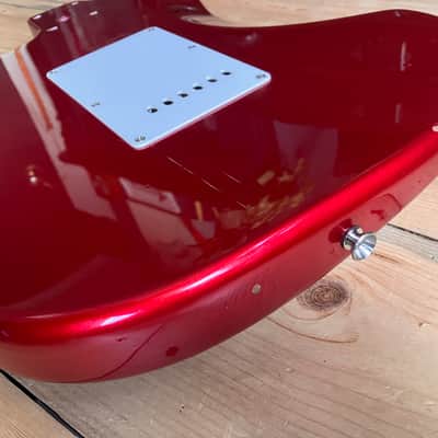 Squier Standard Stratocaster Guitar Body + Tremolo 2000 China Roadworn image 12