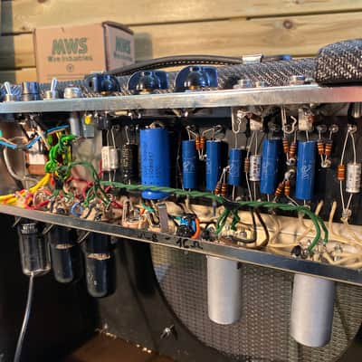 General Vintage Tone  1957 black Tweed 5e3 type hand made Custom boutique guitar tube amplifier  195 image 2