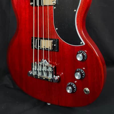 Gibson SG Standard Bass Guitar, Heritage Cherry W/Case image 5
