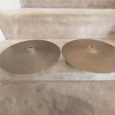 Zildjian Vintage Avedis lightweight 14 inch "A" hi hat cymbals, 808/813 grams excellent condition! image 6