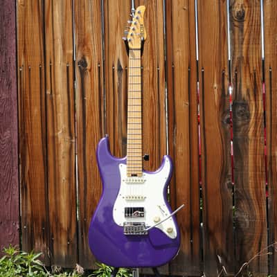 Schecter Diamond Series PROTOTYPE JAPAN MADE Nick Johnston Traditional HSS Atomic Violet 6-String w/ Hard Case image 3