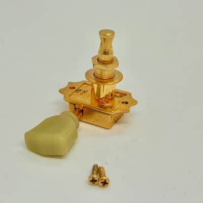 Used Single Gibson Vintage Deluxe Gold Guitar Tuner-Tuning Key (Bass Side E-A-D) image 3