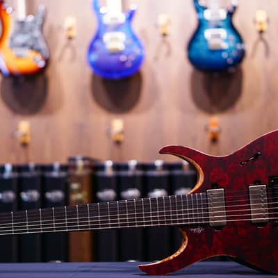 Mayones Hydra Elite PRO 7 Trans Dirty Red Satine image 2