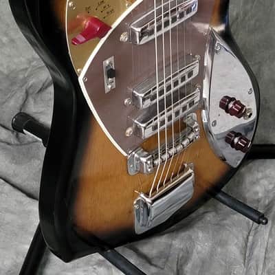 KILLER VINTAGE 1963-65 Victoria Surf Rider Electric Guitar, Space Age Cool!! image 3