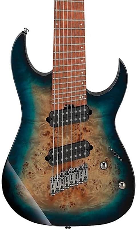 Ibanez RGMS8PB Multi Scale 8 String Electric Guitar - Cosmic Blue Starburst image 1