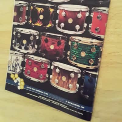 Vintage DW " Edge " Magazine from 2005 ( * Tommy Lee Poster still inside it * ) image 13