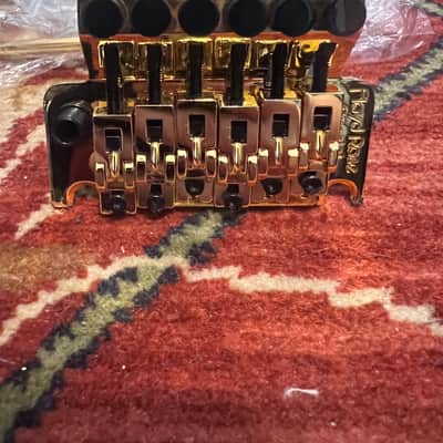 Floyd Rose FRTS3000 Special Series Tremolo Kit with R2 Locking Nut 2010s - Gold image 6