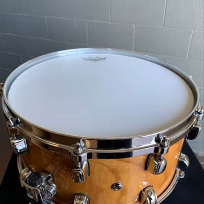 ~WOW!~ TAMA Starclassic Birch/Bubinga 7x14 Snare Drum in Gloss White Oak w/ Chrome Hardware image 8