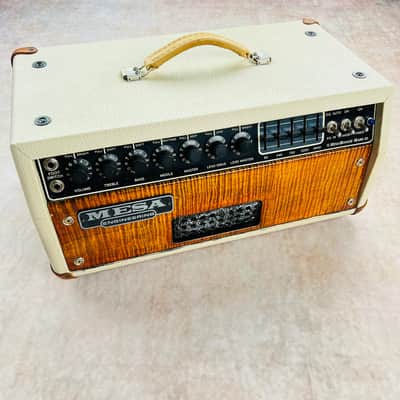 Mesa Boogie Mark III Simul-Class Guitar Amplifier Head Blue Stripe 1989 - Cream & Flame Maple image 14
