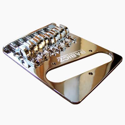 Babicz Full Contact Hardware ORIGINAL SERIES FCH6 TELE STYLE BRIDGE, 6 String, chrome image 12