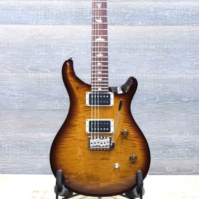 PRS CE 24 Bolt-On Pattern Thin Black Amber Nitro Finish Electric Guitar w/Bag image 2