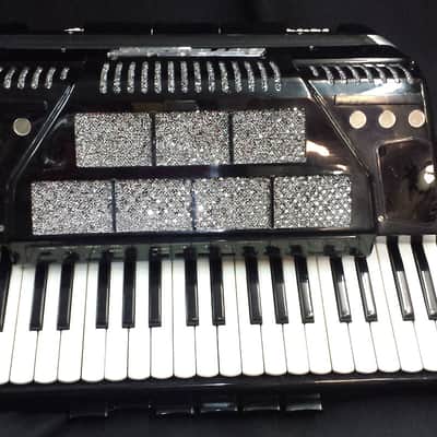 Cordovox Super V 5 Double Tone Chamber Accordian Jet Black w/Electronics image 16