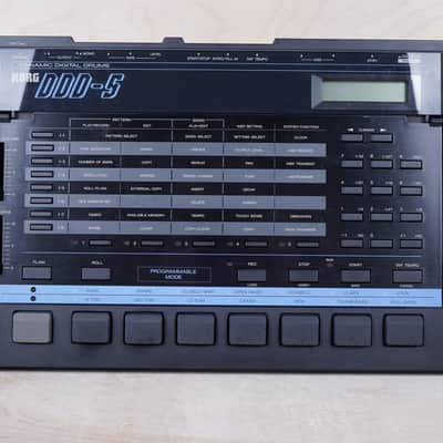Korg DDD-5 Dynamic Digital Drums 1987 Black w/ Power Supply image 7