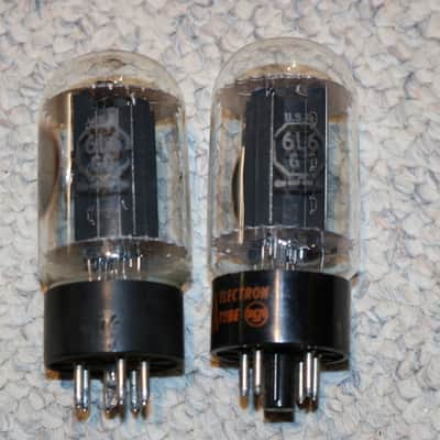 Vintage Original 1965 1966 Fender Blackface RCA 6L6 Tubes - No Tariffs image 2