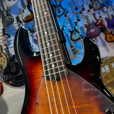 Sterling By Music Man StingRay RAY35 Bass Guitar - 3-tone Sunburst Auth Dealer! 001 FREE PLEK! image 3