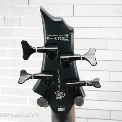 ESP LTD FL-4 Fred Leclercq Signature - Black Red Burst Satin image 17