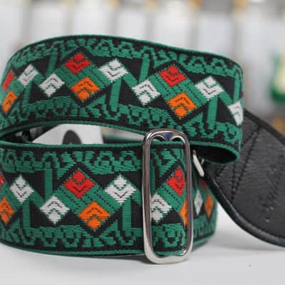 Souldier Guitar Strap Clapton Green w/ Black Leather Ends GS0271 *Free Shipping in the USA*