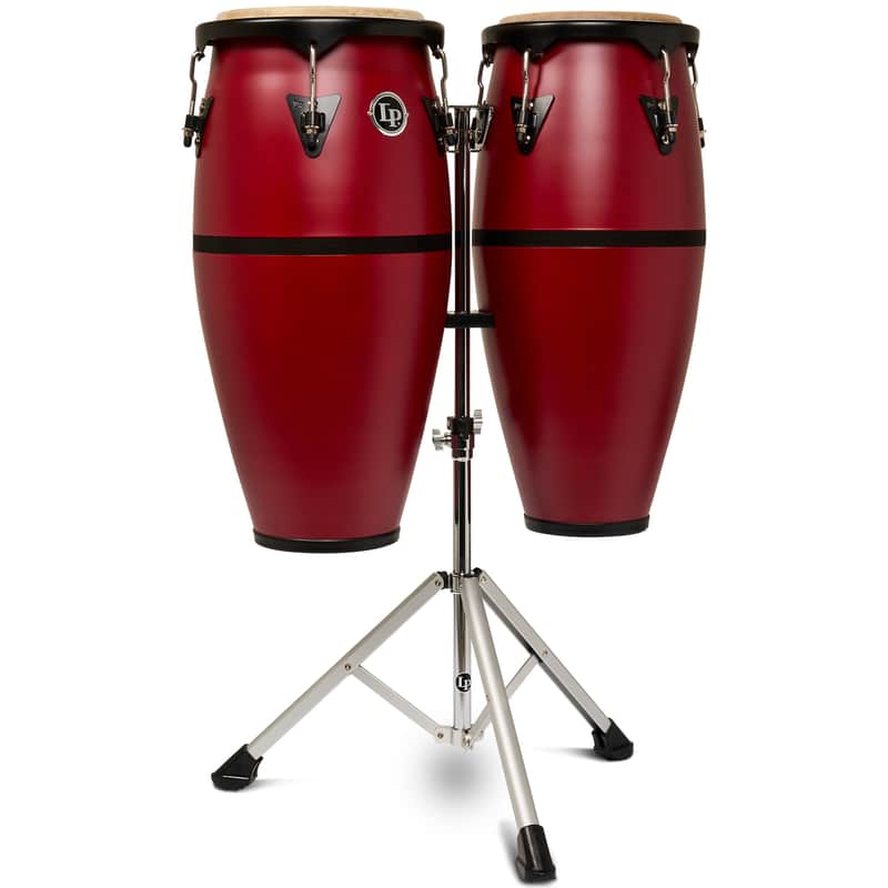 Latin Percussion Discovery II Ultralight 10-11 Conga Set - Red image 1