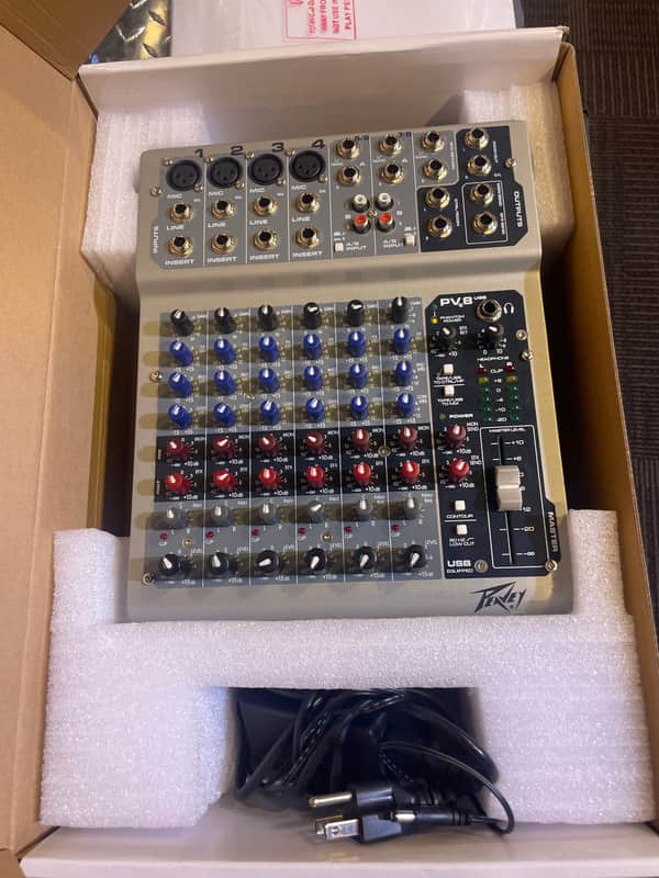 *USED* Peavey PV8 Analog Mixer w/Box image 1