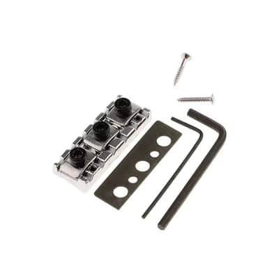 Floyd Rose Style Chrome Locking 42.5mm Nut w/Adjustable Shim Kit Helps eliminate fret buzz image 5