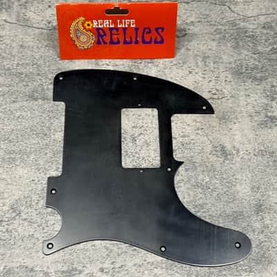 Real Life Relics Black Telecaster® Pickguard 1 Ply 8 Hole Humbucker Opening .060 thin