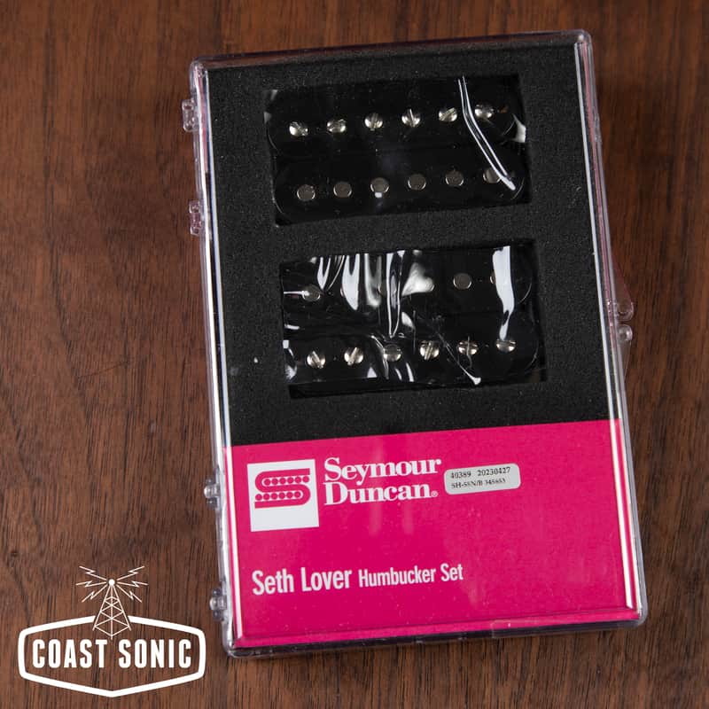 Seymour Duncan Seth Lover Humbucker Pickup Set - Black image 1