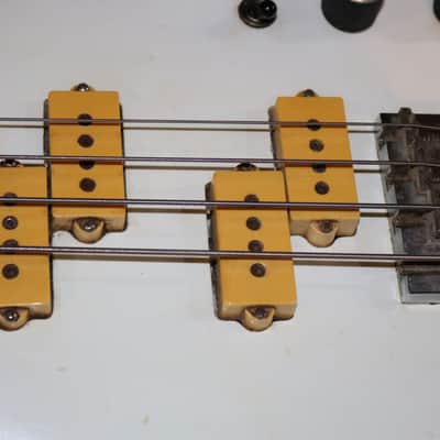 Vintage 1970s BC Rich Eagle Bass - Glitter Rock White image 7