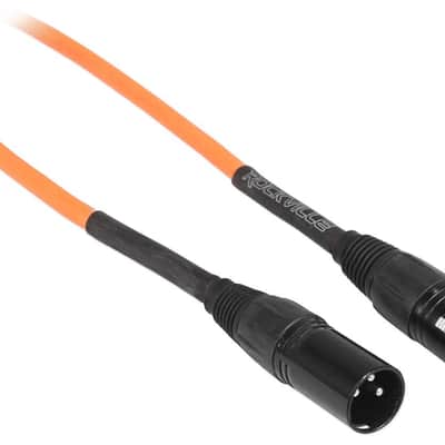 Rockville RCXFM100P-O Orange 100' Female to Male REAN XLR Mic/Speaker Cable image 1
