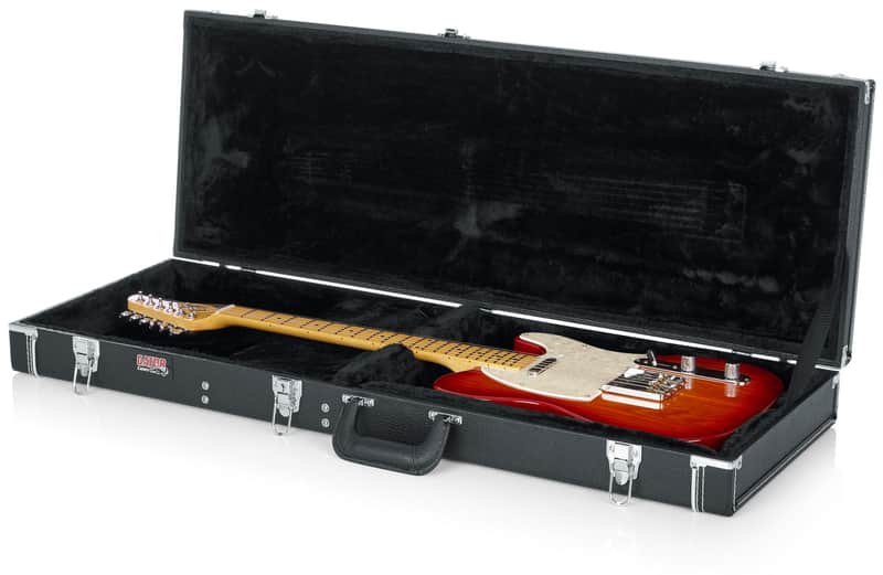 Gator - GW-ELECTRIC - Electric Guitar Deluxe Guitar Wood Case - Black (GW-ELECTRIC) image 1