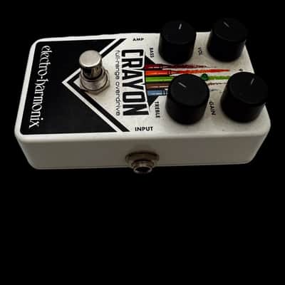 Electro-Harmonix Crayon 69 Full-Range Overdrive 2015 - Present - White with Vertical Crayons X5166 image 4