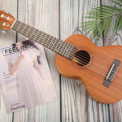 Guitalele Acoustic 28 inch Professional 6 Strings Guitar Ukulele Small Travel Classical Guitar image 2