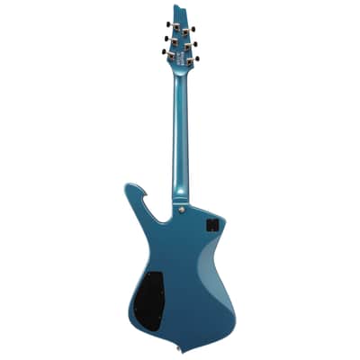 Ibanez Iceman IC420 Electric Guitar with Bag - Antique Blue Metallic image 3