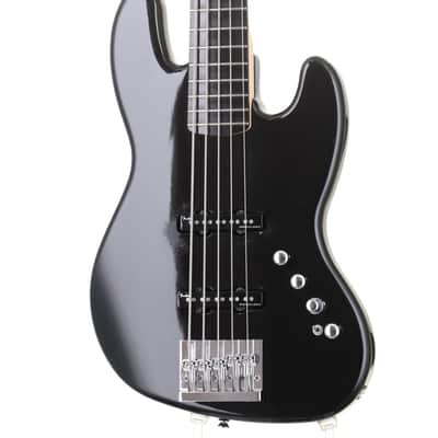 Squier Deluxe Jazz Bass Active V Black Modified, Manufactured in 2018 [ICS18133644] (08/19) image 6