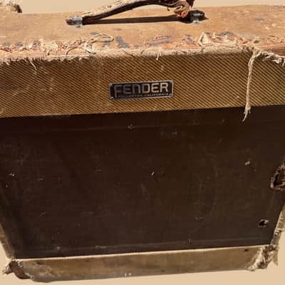 1950's Fender Pro 5C5 Tweed Wide Panel - New Cabinet, comes with original image 9