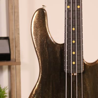 MusicMan StingRay 50th Anniversary - Ebony Fingerboard, Molten Gold image 6