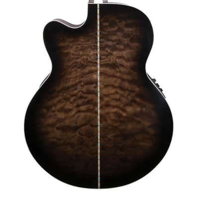 Michael Kelly Dragonfly 4 Fretless Acoustic Bass with Smoke Burst Finish image 6