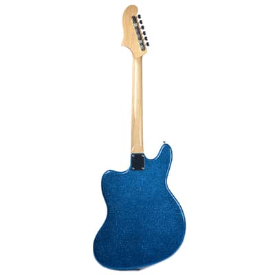 Bilt S.S. Zaftig Blue Metal Flake w/Lollar Regal Humbuckers image 5