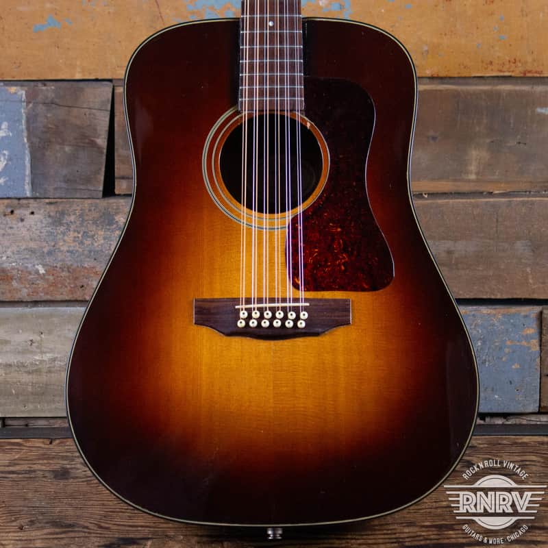 Guild USA D-25-12 1995 - Antique Burst image 1